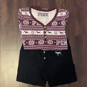 Pink Pajama winter/holiday set